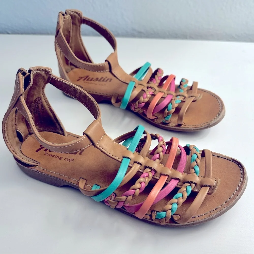 Austin Trading Co Girls Braided Sandals